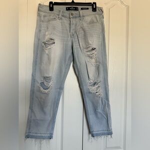 Hollister Light Blue Low Rise boyfriend Jeans
